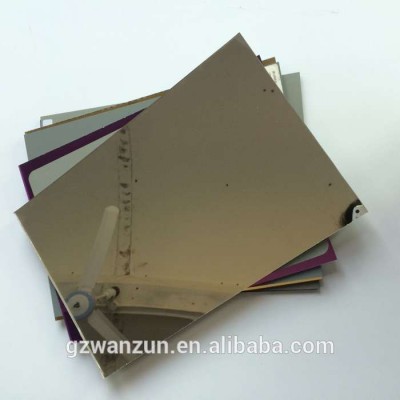 flexible Mirror Tiles Wall Sticky rose gold self-adhesive magnifying mirror sheet