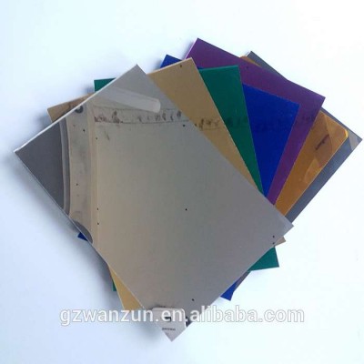 golden silvery Plexiglass acrylic self-adhesive mirror sheet